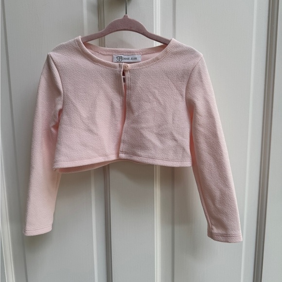 NWOT Bonnie Jean 3T Girls Light Pink Long Sleeve Formal Sweater - Picture 1 of 4